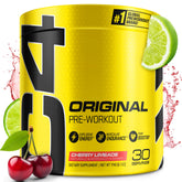 C4 envase frontal Cherry Limeade mostrando diseño y cantidad de servicios