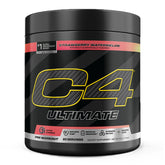 C4 envase frontal mostrando diseño y beneficios pre entreno