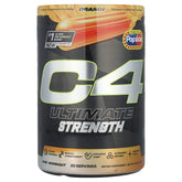 C4 envase frontal mostrando etiqueta y beneficio energía tri‑stim