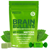 Caffeine Bullet frente del paquete mostrando 40 porciones y diseño compacto