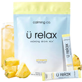 Calming Co Ü Relax 2.0 frente del empaque mostrando 20 sticks y beneficios