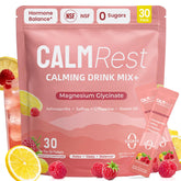CalmRest empaque frontal mostrando sticks y marca para tranquilidad diaria