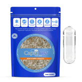 Capsuline envase frontal con 1000 cápsulas transparentes, confianza y cantidad segura