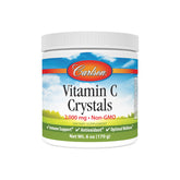 Carlson envase frontal de cristales de vitamina C clara y práctica