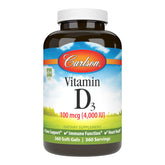 Carlson frente del empaque mostrando 360 softgels y beneficios claros