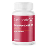 CelebrateONE envase frontal que muestra la etiqueta y beneficios clave