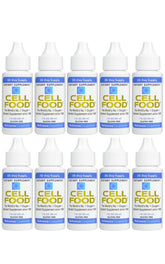 Cellfood frasco delantero mostrando etiqueta y beneficios portátiles
