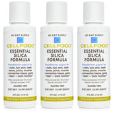 Cellfood frasco frontal del producto mostrando etiqueta y beneficios visibles