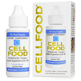 Cellfood envase frontal mostrando la etiqueta y beneficio de energía rápida