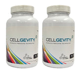 CELLGEVITY frasco frontal mostrando etiqueta clara y beneficios visuales