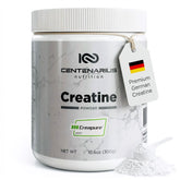 Centenarius Nutrition envase frontal Creapure® muestra pureza y formato útil
