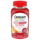 Centrum frasco frontal Multigummies mostrando presentación y beneficios