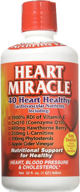 Century Systems envase frontal de Heart Miracle mostrando 32 oz y etiqueta clara