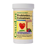 CHILDLIFE ESSENTIALS ChildBiotics frontal del envase mostrando 92 tabletas y beneficios visibles