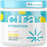 Cira envase frontal Self Love Lemonade mostrando 45 porciones y beneficio práctico
