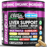 Clean Nutraceuticals frasco de frente con 90 cápsulas para respaldo claro