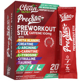 Clean Nutraceuticals frente del paquete mostrando sobres listos para usar, conveniencia instantánea