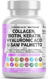 Clean Nutraceuticals envase frontal mostrando 90 cápsulas y beneficios esenciales
