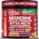 Clean Nutraceuticals frasco frontal mostrando diseño y texto claro para comprar con confianza