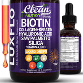 Clean Nutraceuticals LuxFlo frontal del envase, claridad de ingredientes