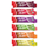 Clif Bloks frente del empaque mostrando variedad y portabilidad