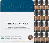 Cliganic set frontal con las 12 botellas, variedad lista para difusor