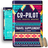 Co-Pilot The Travel Brand vista frontal del envase compacto para viajes