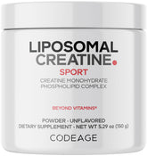 Codeage envase frontal del suplemento mostrando marca y porciones, ideal para elegir