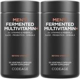 Codeage envase frontal 2 pack mostrando la etiqueta y beneficios veganos