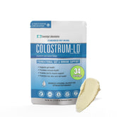 Colostrum-LD frente del envase mostrando diseño y porciones