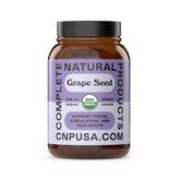 Complete Natural Products frasco delantero mostrando etiqueta orgánica y beneficios