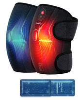 CooCoCo vista frontal del vendaje térmico para rodilla con beneficios de alivio