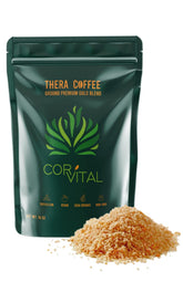 Cor-Vital paquete frontal 1 lb mostrando sello orgánico y beneficio de pureza