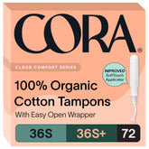 Cora frente del paquete multipack que muestra cantidad y tallas, conveniencia al comprar