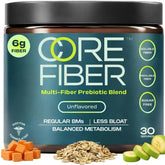 Core Fiber vista frontal del envase mostrando formato y beneficios