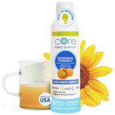 Core Med Science frasco frontal con etiqueta clara y beneficios visibles