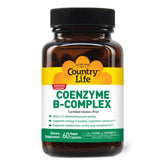 Country Life frasco frontal del Coenzyme B-Complex mostrando diseño y cantidad