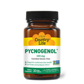 Country Life frasco de Pycnogenol mostrando envase y beneficios claros