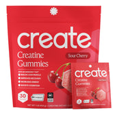 Create gomitas empaque frontal mostrando 30 unidades y conveniencia