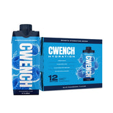 CWENCH HYDRATION paquete frontal mostrando 12 botellas útil para recargar líquidos