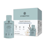 CYMBIOTIKA empaque frontal del colostro muestra el diseño y beneficios