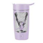 daasigwaa vista frontal del vaso agitador con diseño transparente y saludable