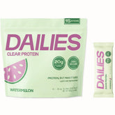 DAILIES empaque frontal con sticks sabor sandía mostrando conveniencia