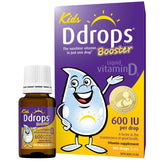 Ddrops BOOSTER vista frontal del frasco mostrando el envase compacto y claro