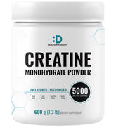 DEAL SUPPLEMENT frasco frontal mostrando 600 g y 120 servicios, claridad del envase