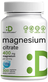 DEAL SUPPLEMENT frasco frontal mostrando etiqueta clara y suministro prolongado