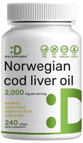 DEAL SUPPLEMENT frasco frontal mostrando 240 softgels y beneficio de alta potencia