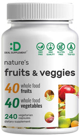DEAL SUPPLEMENT envase frontal mostrando 240 cápsulas y beneficios