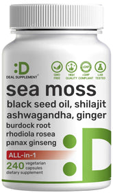 DEAL SUPPLEMENT vista frontal del envase mostrando 240 cápsulas y diseño informativo