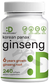 DEAL SUPPLEMENT envase frontal mostrando 240 softgels y diseño informativo
